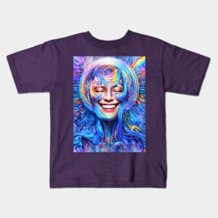 Into The Rainbow - Trippy Psychedelic Art Kids T-Shirt